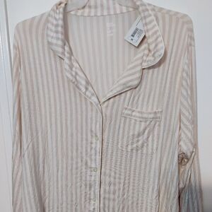 Stars Above Pink Striped Pajamas